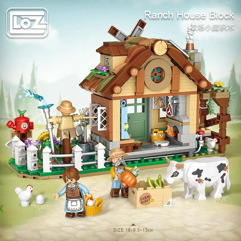 LOZ Creator Series 1281 Farm Cottage Autumn House Ranch - Image 2