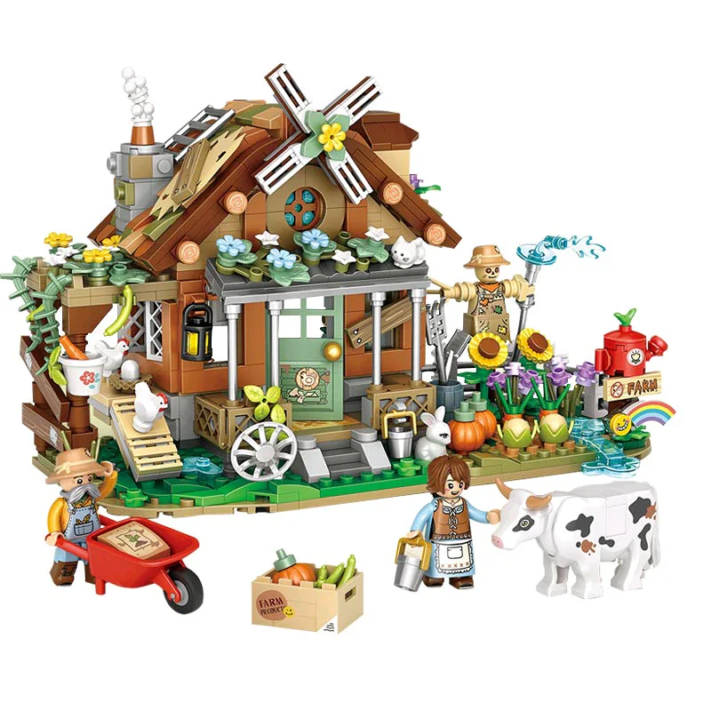 LOZ Creator Series 1281 Farm Cottage Autumn House Ranch - Image 3