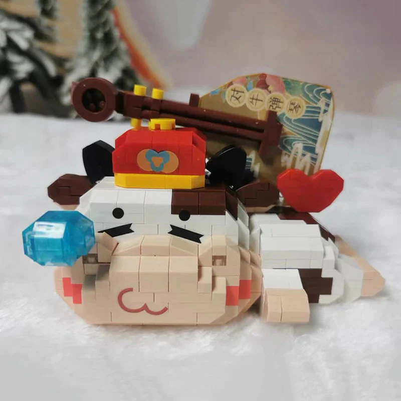 LOZ Diamond Block 9273 Spring Festival Sleep Dream Cow Violin Heart Music - Image 2