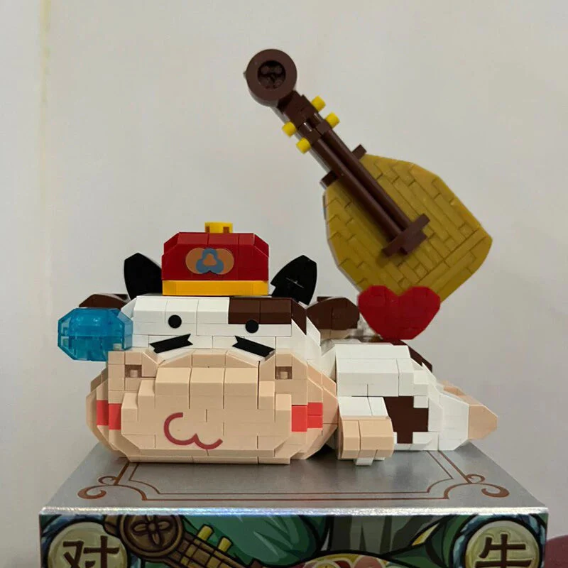 LOZ Diamond Block 9273 Spring Festival Sleep Dream Cow Violin Heart Music - Image 4