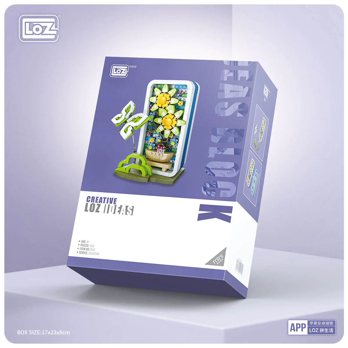 LOZ Flower Series 1932 Jewelry Box-Butterfly Flower - Image 3