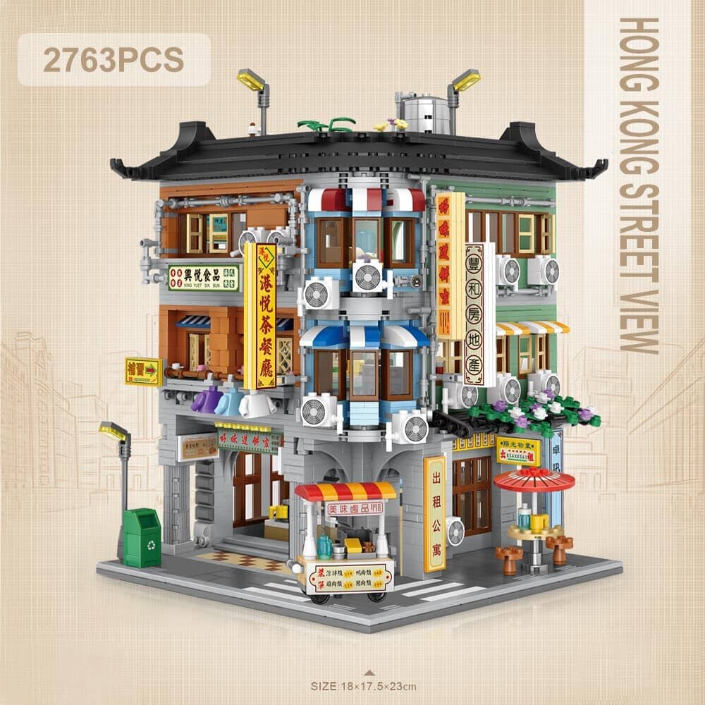 LOZ Ideas 1052 Corner Commercial Building - Image 2