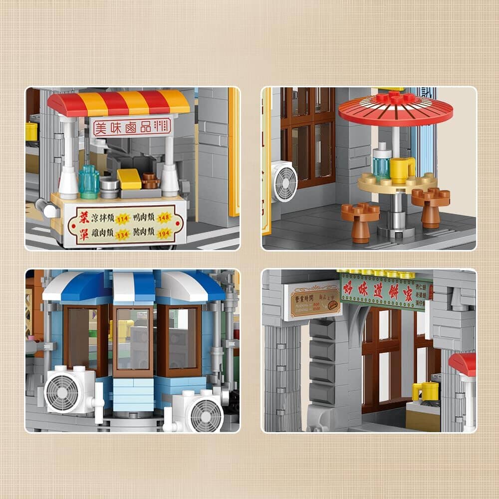 LOZ Ideas 1052 Corner Commercial Building - Image 4