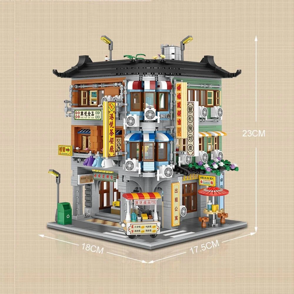 LOZ Ideas 1052 Corner Commercial Building - Image 6