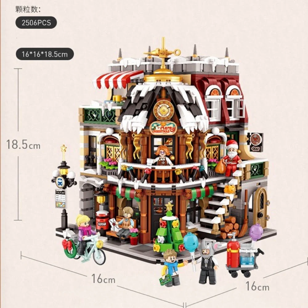 LOZ Creative 1054 Christmas Coffee Shop - Image 2