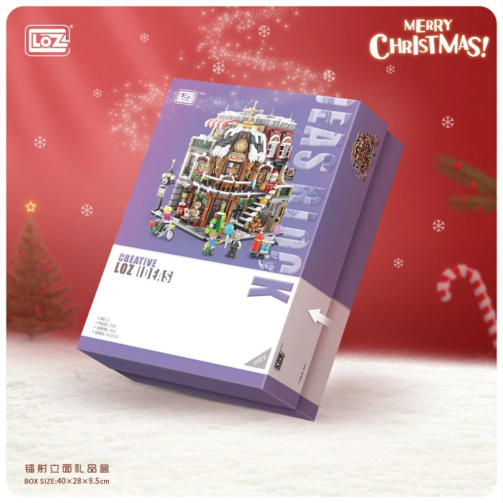LOZ Creative 1054 Christmas Coffee Shop - Image 5