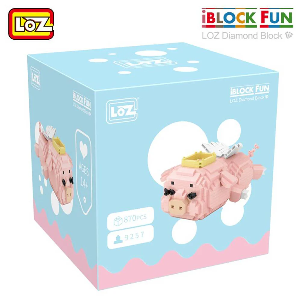 LOZ IDEAS Mini Block 9257 Angel Pig Building Set - Image 2