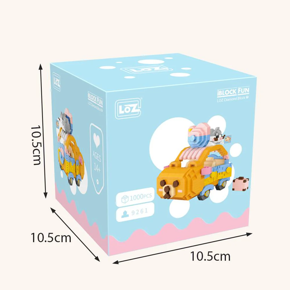 LOZ IDEAS Mini Block 9261 Bear Car Building Set - Image 2