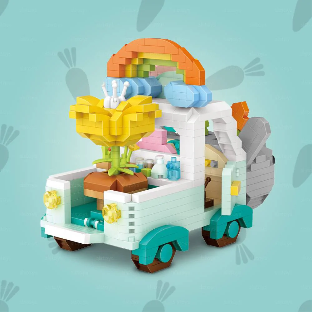 LOZ IDEAS Mini Block 9269 Rabbit car Building Set - Image 2