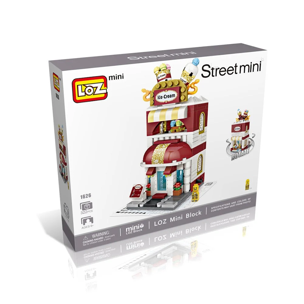LOZ Ideas Street Mini 1626 Ice Cream Shop - Image 2