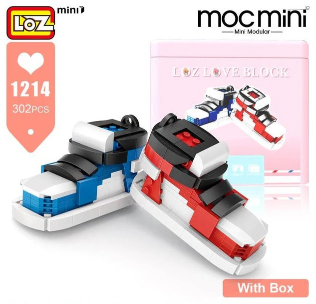 LOZ Love Block 1214 Sports Shoes (Red & Blue)