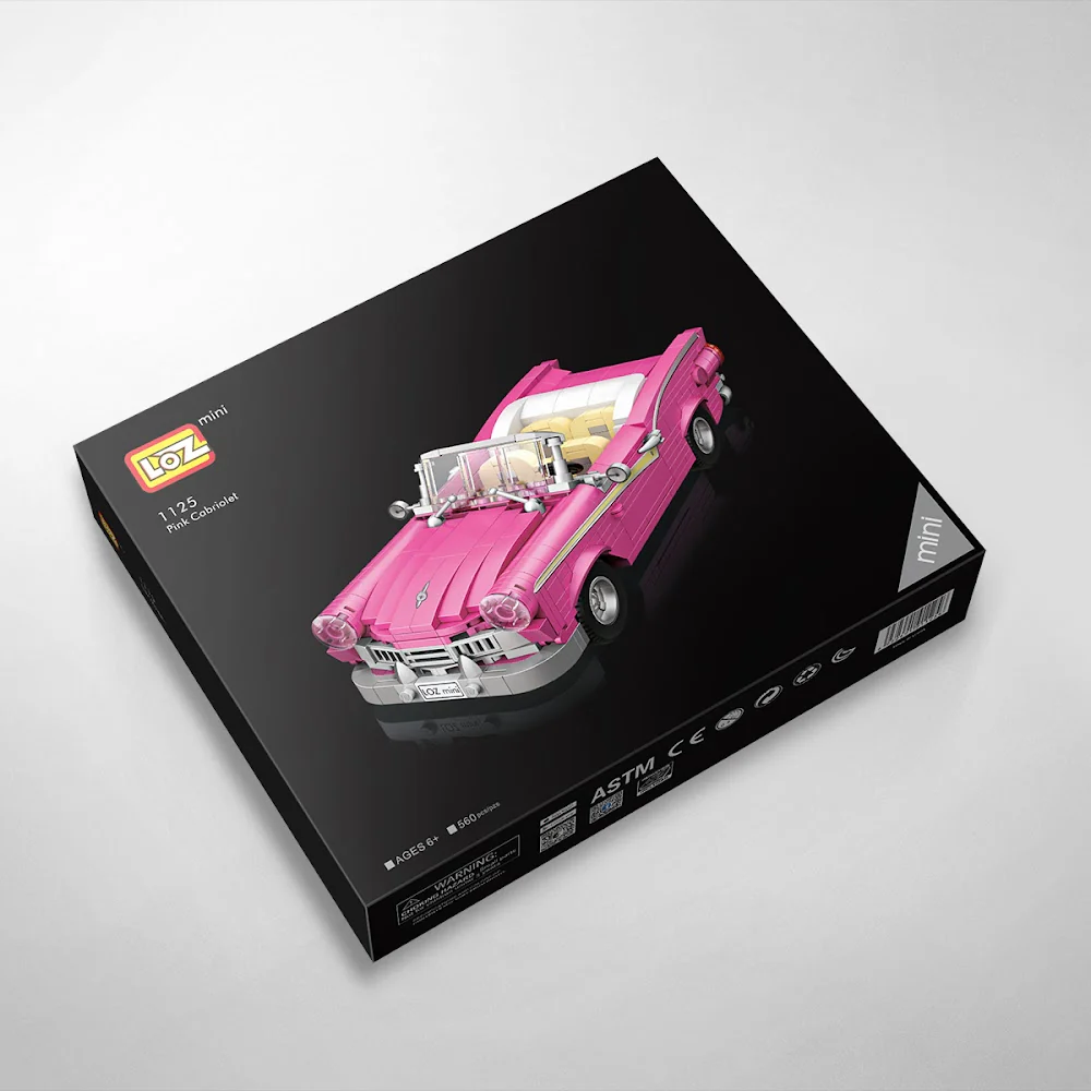 LOZ Mini 1125 Pink Cabriolet - Image 2