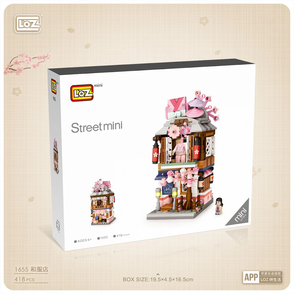 LOZ Mini Blocks 1655 Japanese Kimono Shop - Image 2