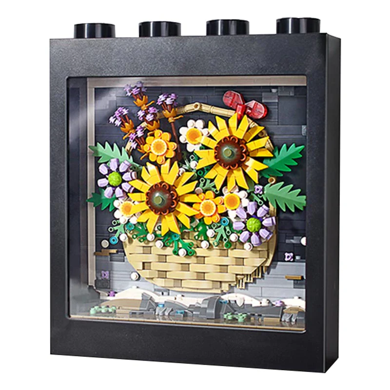 LOZ Mini Blocks 1905 Sunflower Basket Painting - Image 2