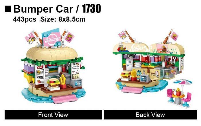 LOZ Mini Modular 1730 Hamburger Shop - Image 2