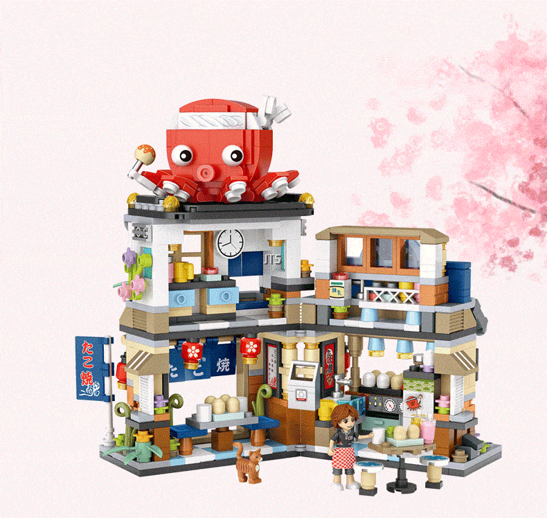 LOZ Mini Street 1218 Takoyaki Shop - Image 3