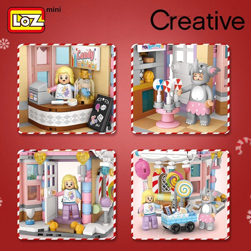 LOZ Mini Street 1224 Sweets Store - Image 5