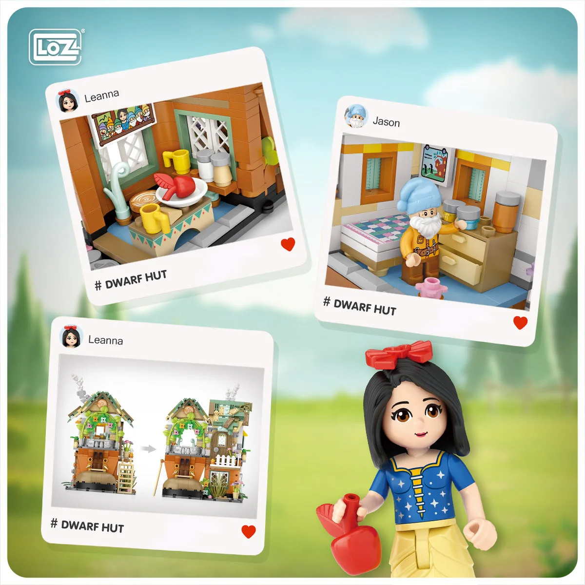 LOZ Mini Street 1226 Dwarf Hut - Image 5