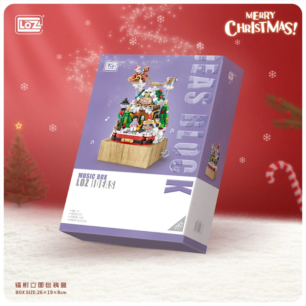 LOZ Music Box 1238 Christmas House - Image 3