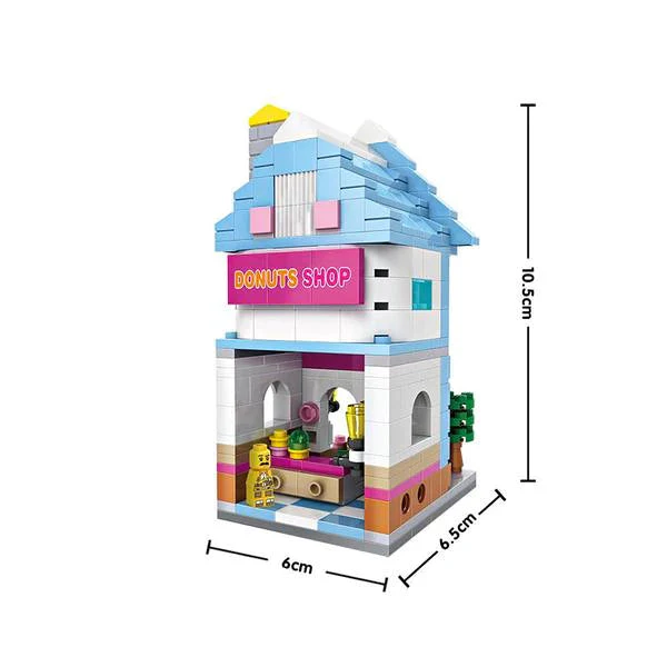 LOZ Street Mini 1606 Donut Shop - Image 2