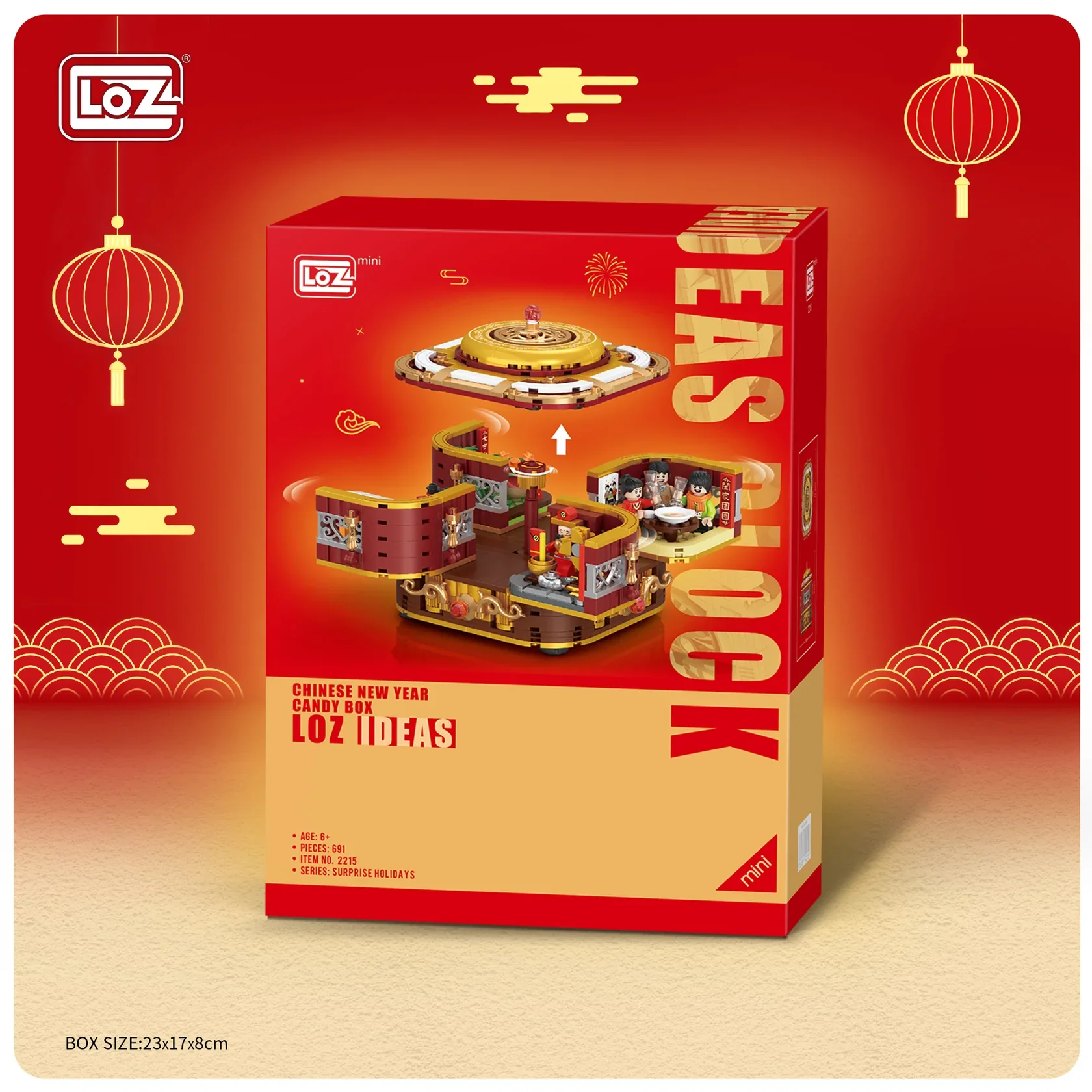 LOZ Surprise Holiday 2215 Chinese New Year Candy Box - Image 3