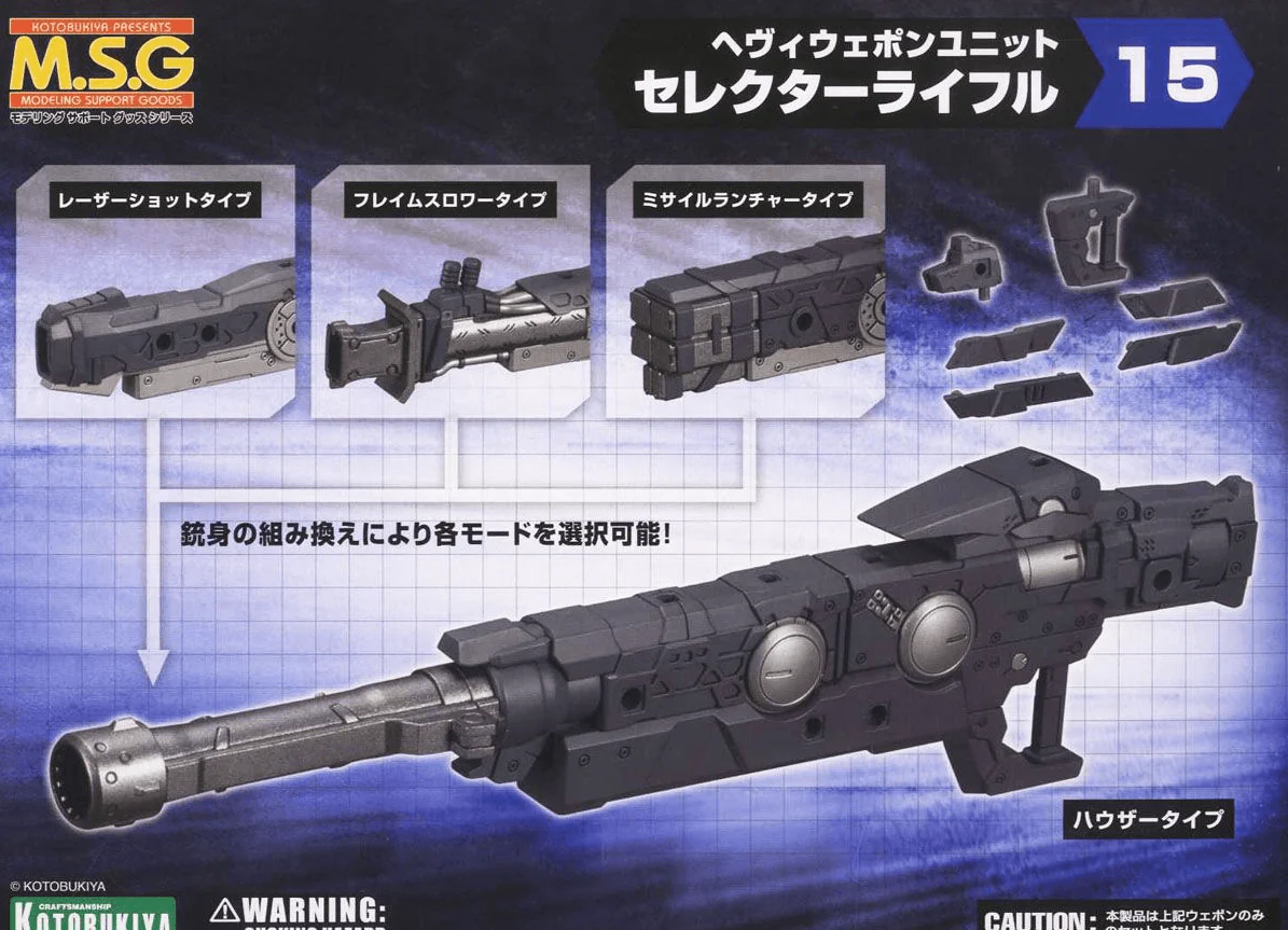 M.S.G. Modeling Support Goods Heavy Weapon Unit 15 Selector Rifle - Image 2