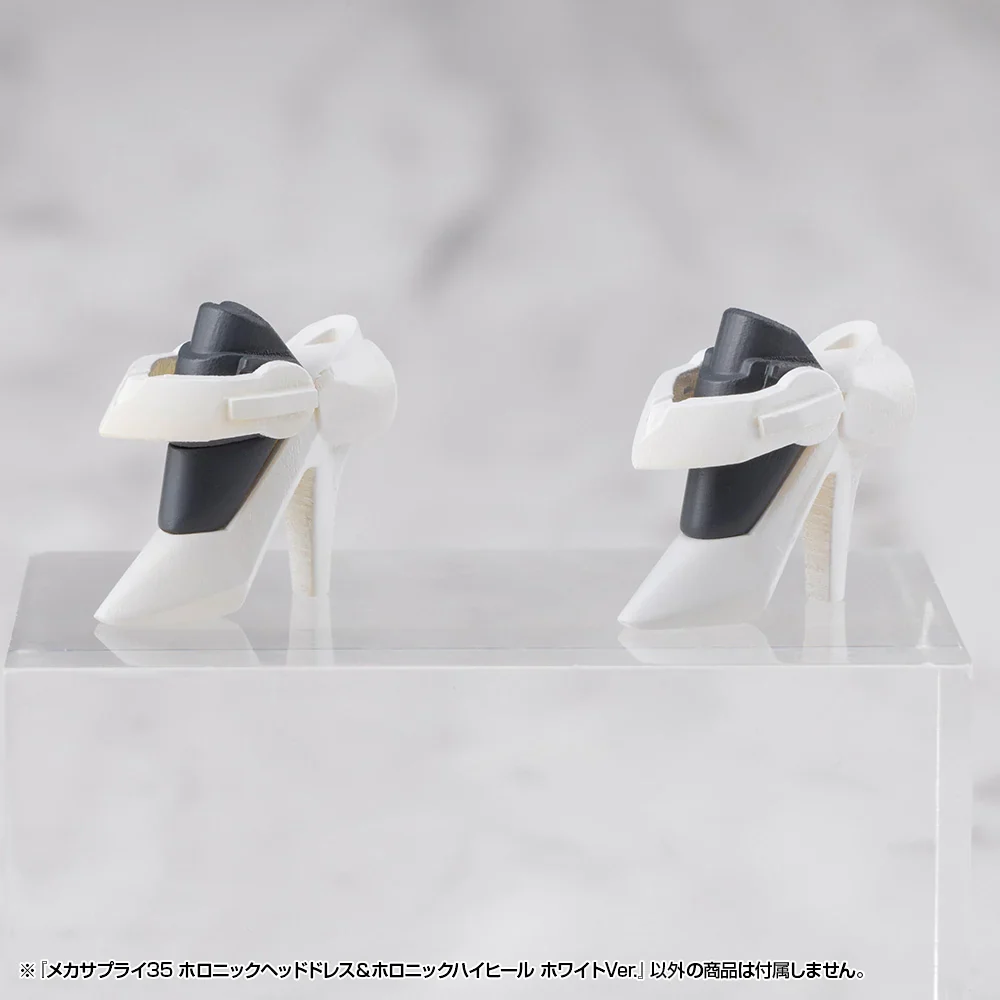 M.S.G. Modeling Support Goods Mecha Supply 35 Holonic Headdress & Holonic High Heels (White Ver.) - Image 3