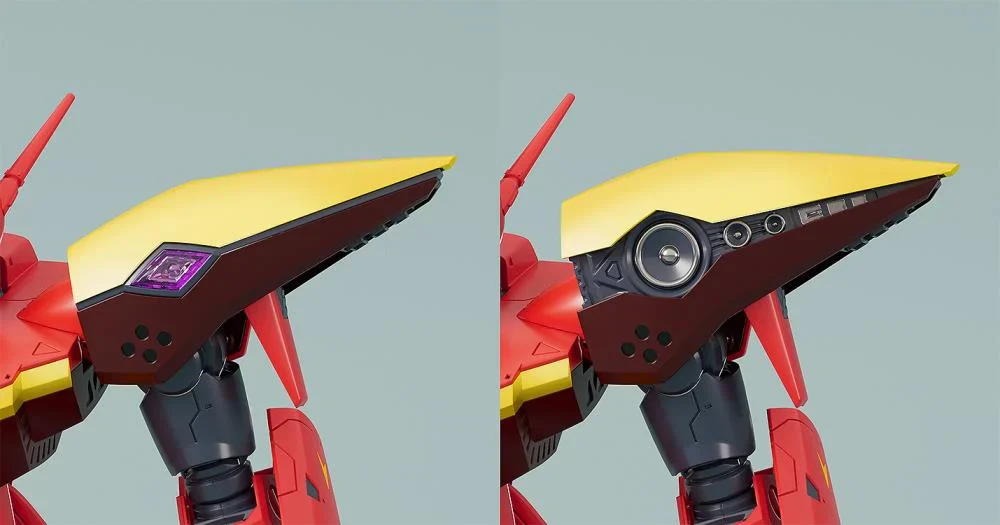 Macross 7 PLAMAX VF-19 Custom Fire Valkyrie (Basara Nekki Unit) 1/72 Scale Model Kit - Image 7