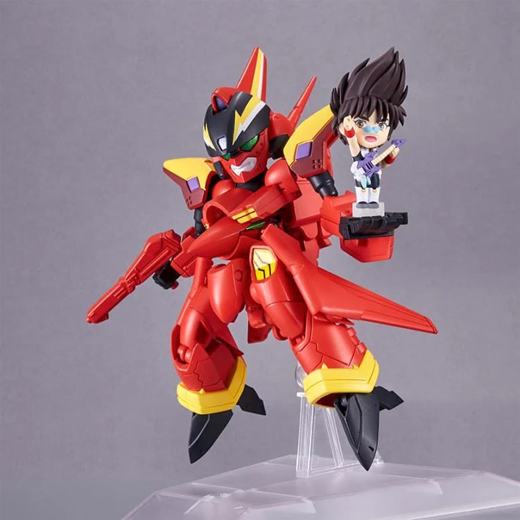Macross 7 Tiny Session VF-19 Custom Fire Valkyrie & Nekki Basara Figure Set - Image 2