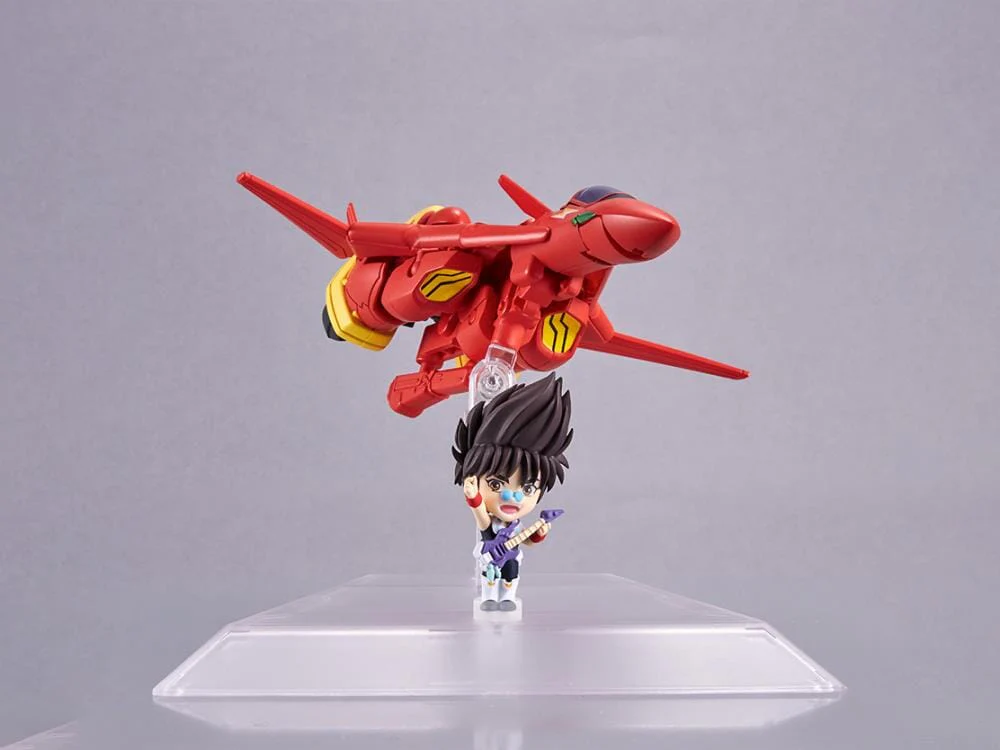 Macross 7 Tiny Session VF-19 Custom Fire Valkyrie & Nekki Basara Figure Set - Image 9