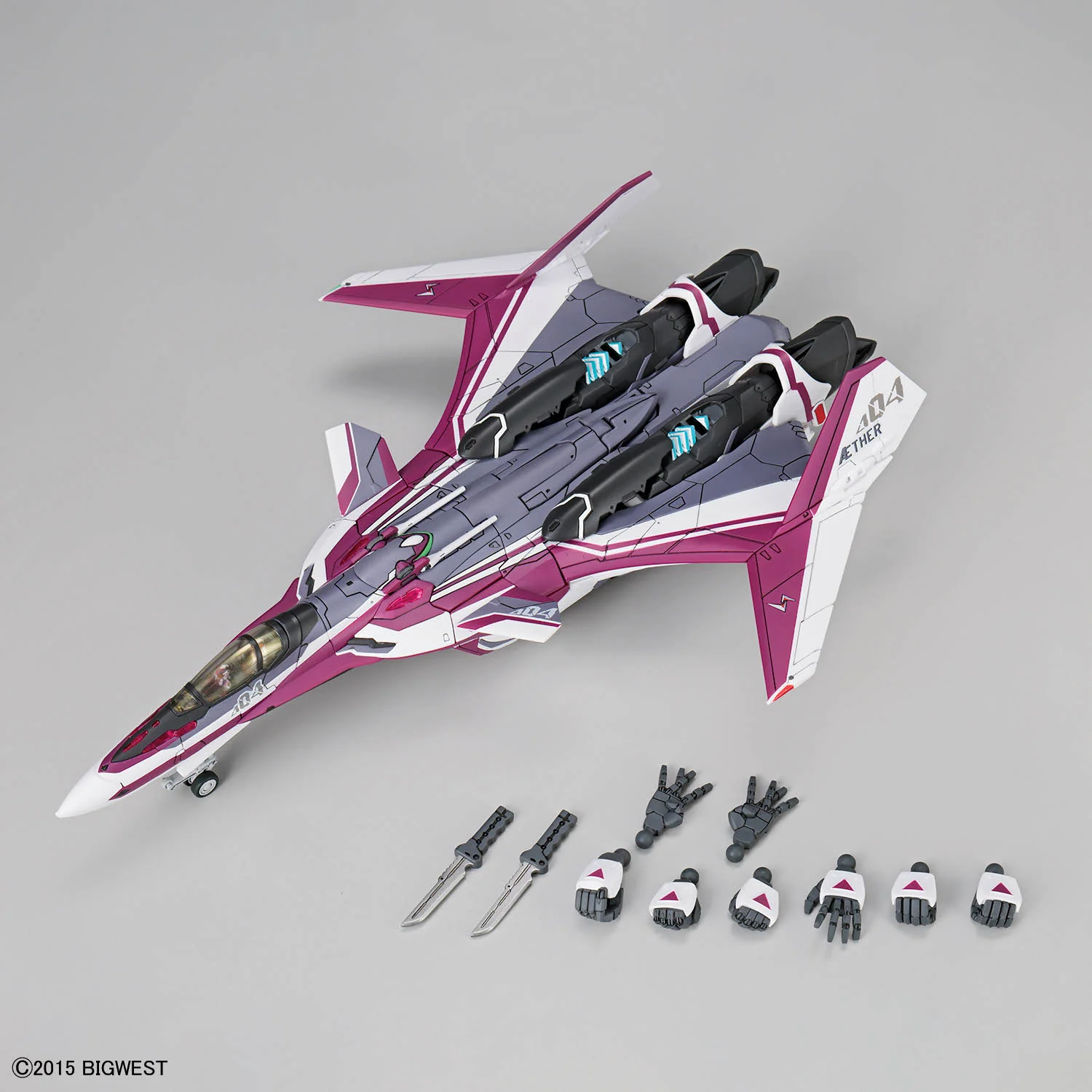 Macross Delta HG VF-31C Siegfried (Mirage Farina Jenius Use) 1/100 Scale Model Kit - Image 7