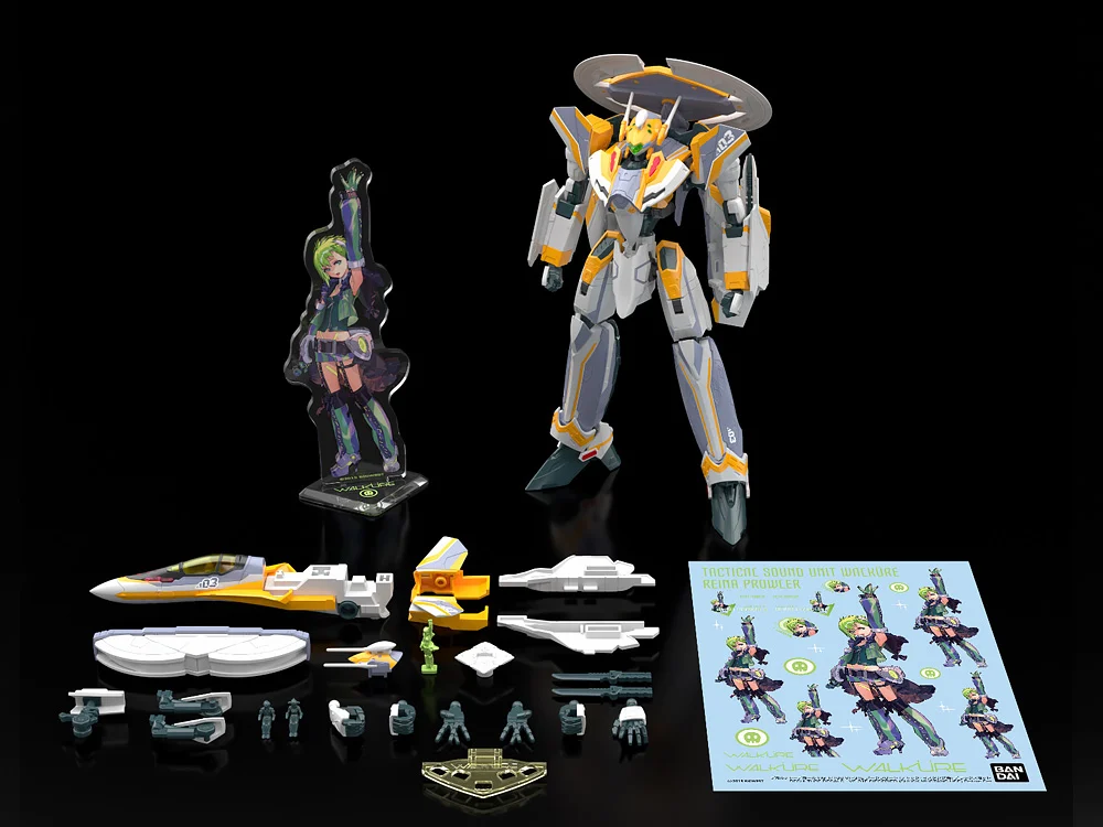 Macross Delta HG VF-31E Siegfried (Chuck Mustang Custom) 1/100 Scale Deluxe Model Kit Set