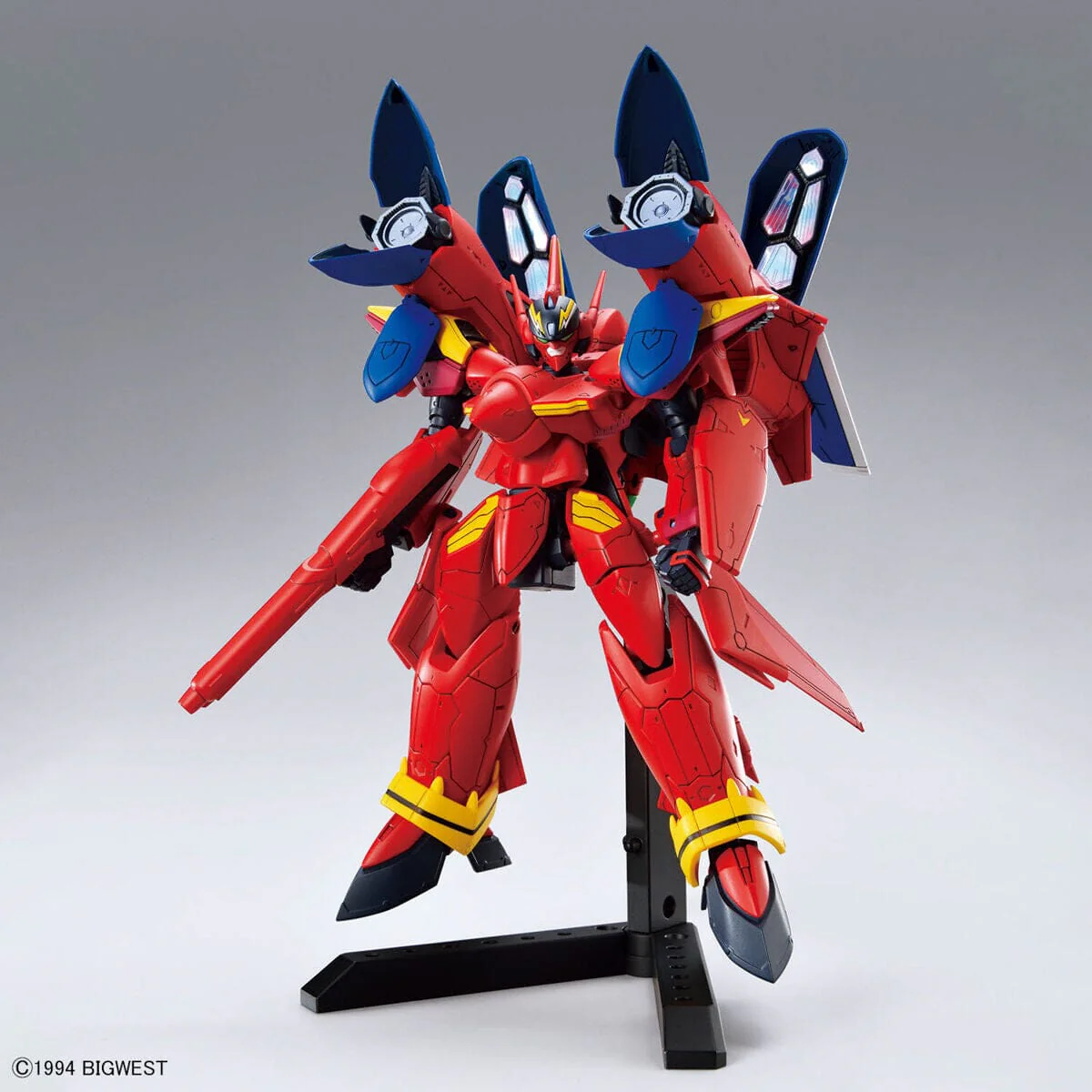 Macross 7 HG VF-19 Kai Fire Valkyrie (Sound Booster Equipped Ver.) 1/100 Scale Model Kit - Image 3