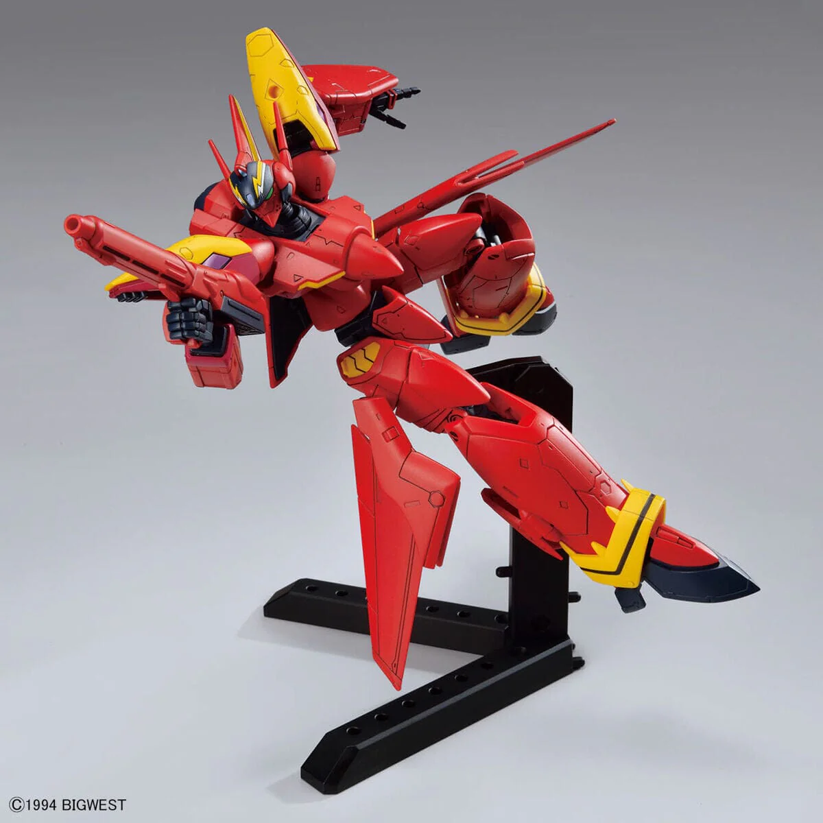 Macross 7 HG VF-19 Kai Fire Valkyrie (Sound Booster Equipped Ver.) 1/100 Scale Model Kit - Image 6