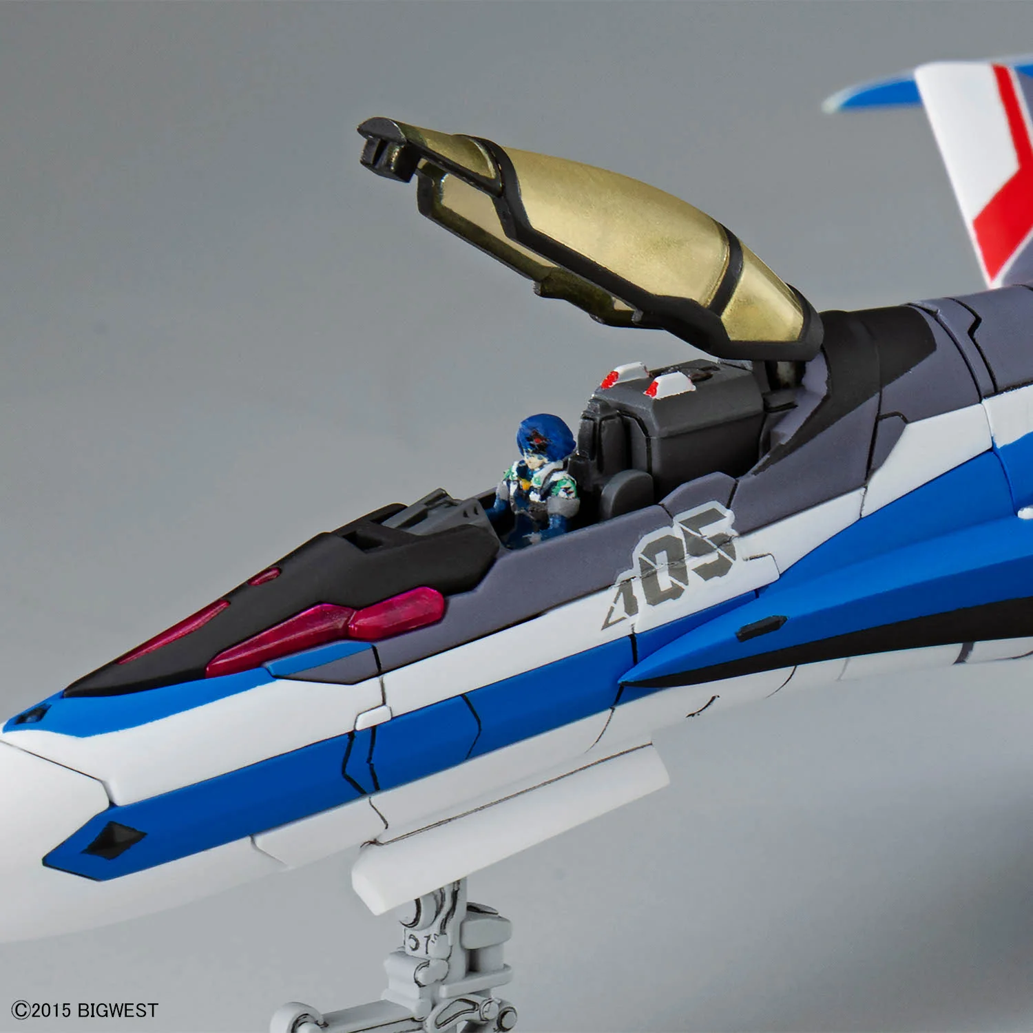 Macross Delta HG Hayate Immelmann's VF-31J Siegfried 1/100 Scale Model Kit - Image 8