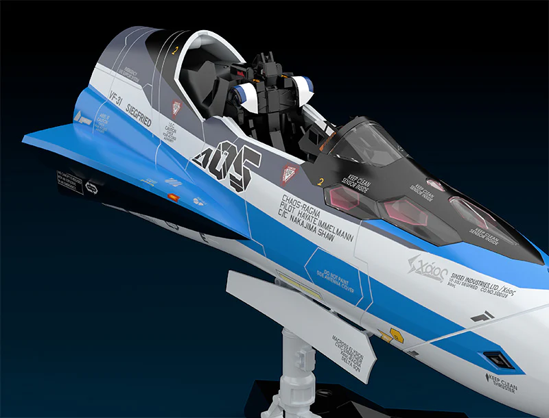Macross PLAMAX MF-56 Minimum Factory Fighter Nose Collection VF-31J (Hayate Immelman's Fighter) 1/20 Scale Model Kit - Image 6