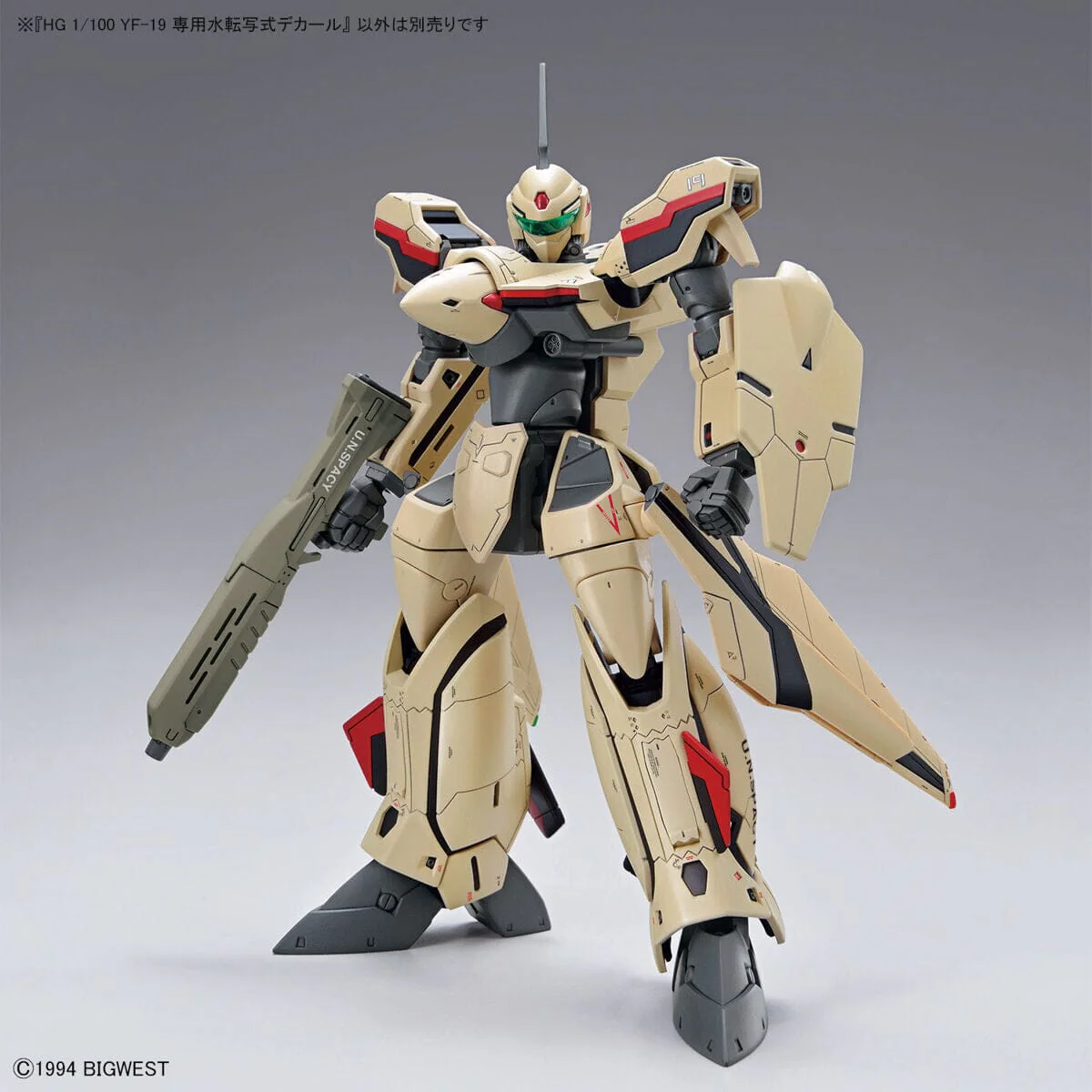 Macross Plus HG YF-19 Isamu Daison Machine 1/100 Scale Water Decal Sheet - Image 3