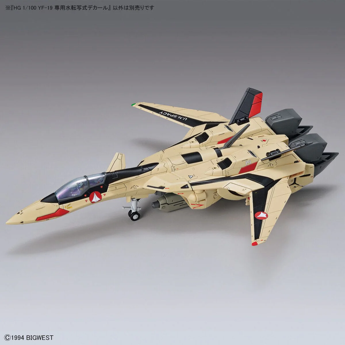 Macross Plus HG YF-19 Isamu Daison Machine 1/100 Scale Water Decal Sheet - Image 5