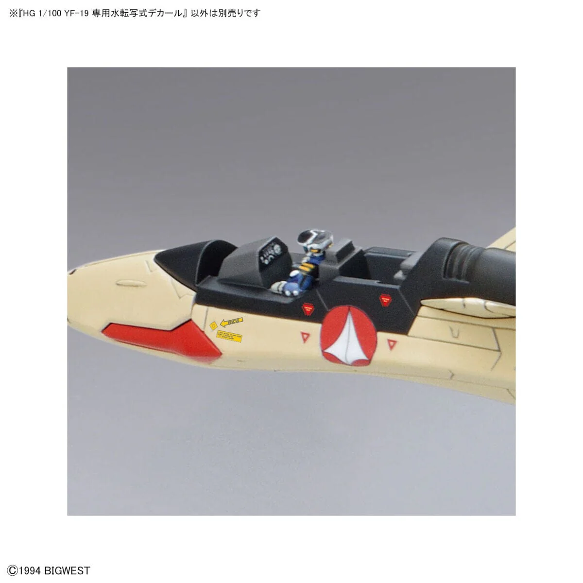 Macross Plus HG YF-19 Isamu Daison Machine 1/100 Scale Water Decal Sheet - Image 6