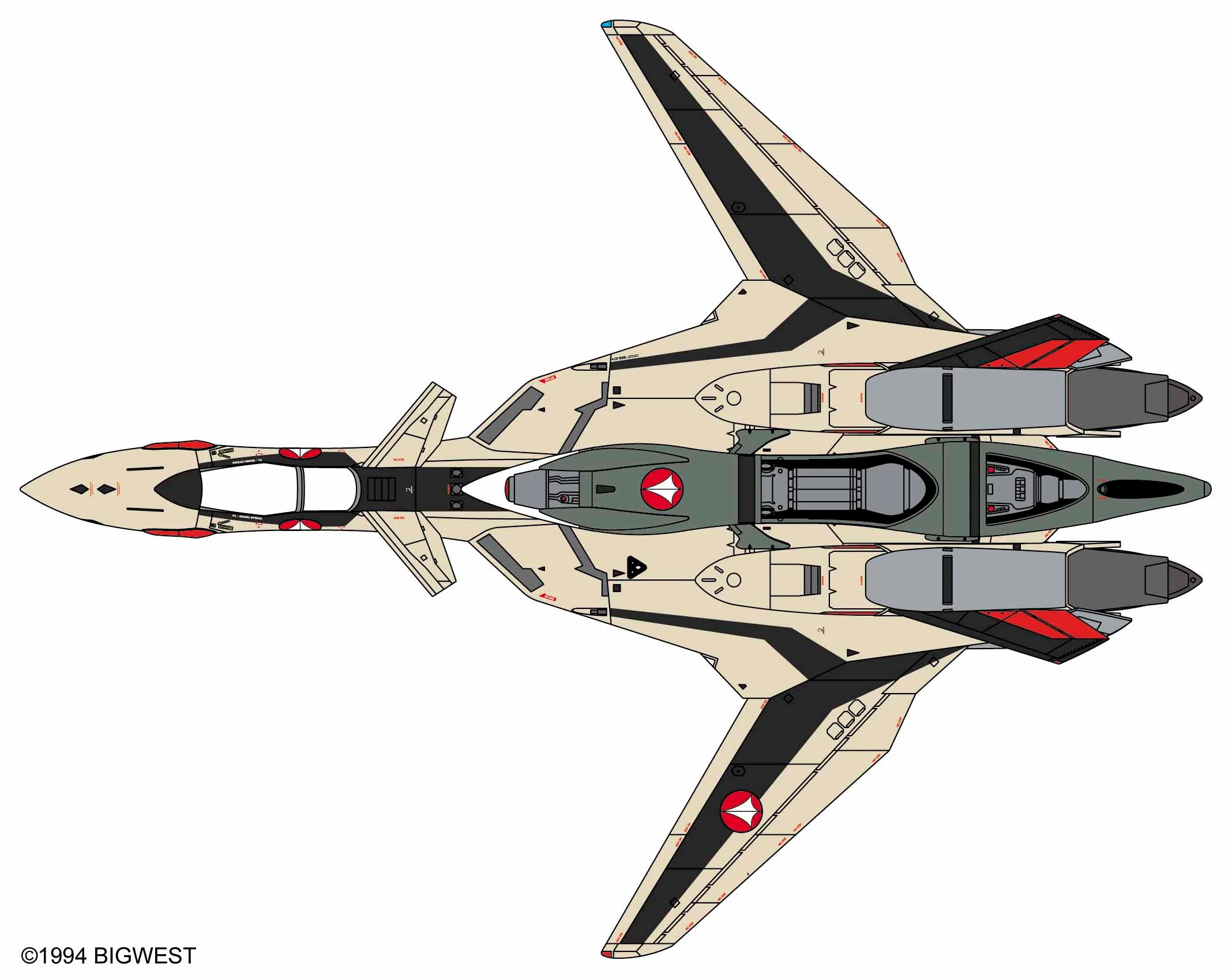 Macross Plus YF-19 w/Fast Pack & Fold Booster 1/72 Scale Model Kit - Image 2