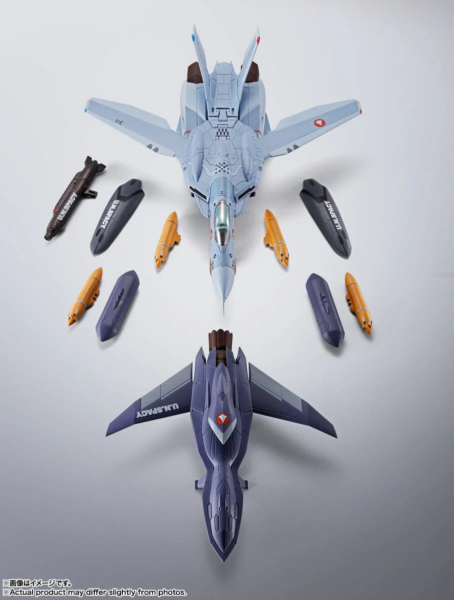 Macross Zero Hi-Metal R VF-0A Phoenix (Shin Kudo Use) + QF-2200D-B Ghost - Image 11