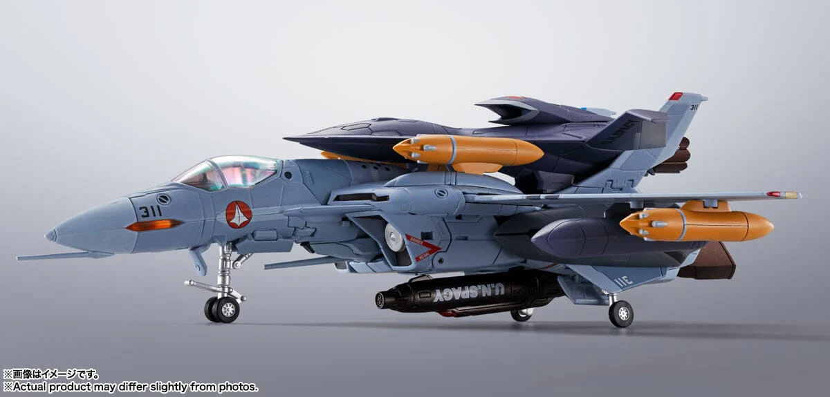 Macross Zero Hi-Metal R VF-0A Phoenix (Shin Kudo Use) + QF-2200D-B Ghost - Image 12