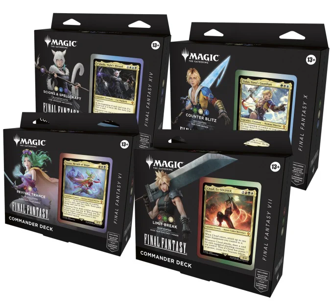 Magic the Gathering CCG Final Fantasy Commander Deck Carton (4) - Image 2