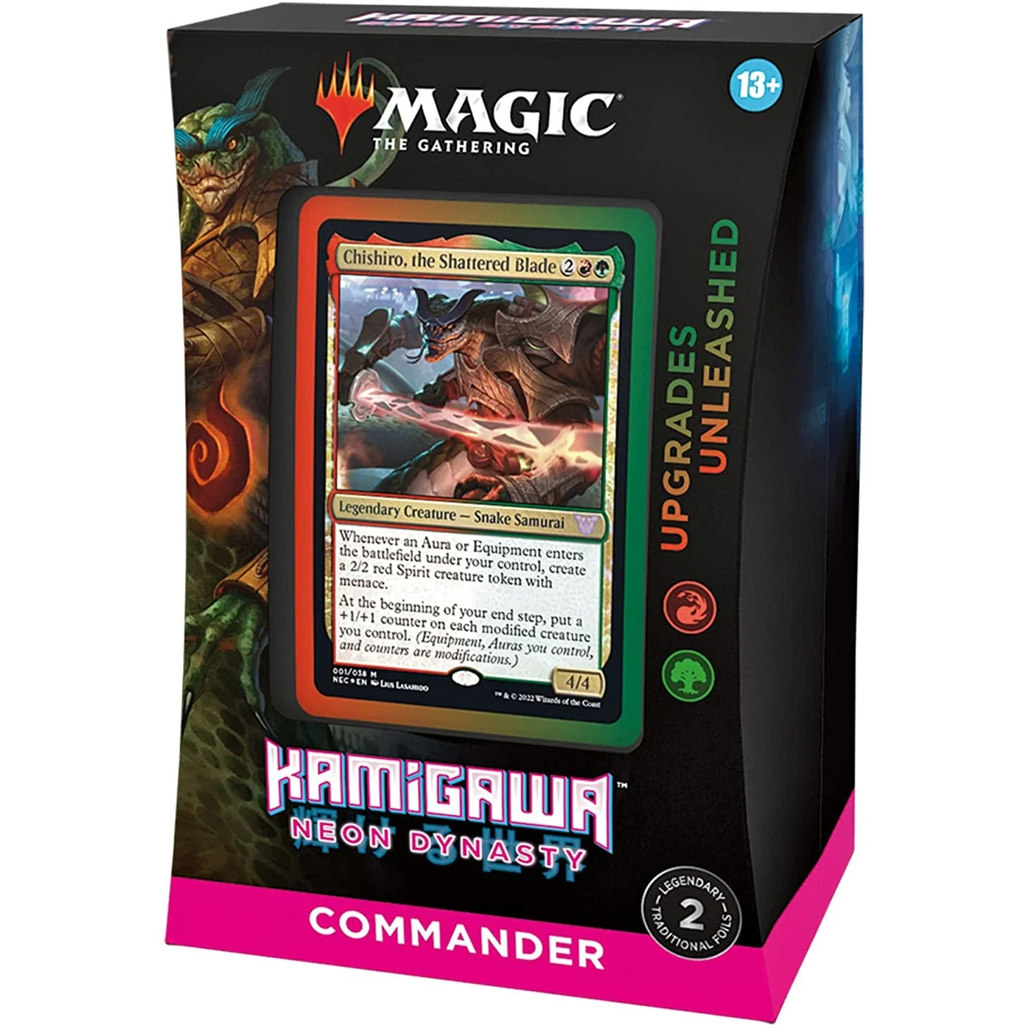 Magic The Gathering MTG Kamigawa Neon Dynasty Commander Deck Upgrades Unleashed - Image 2