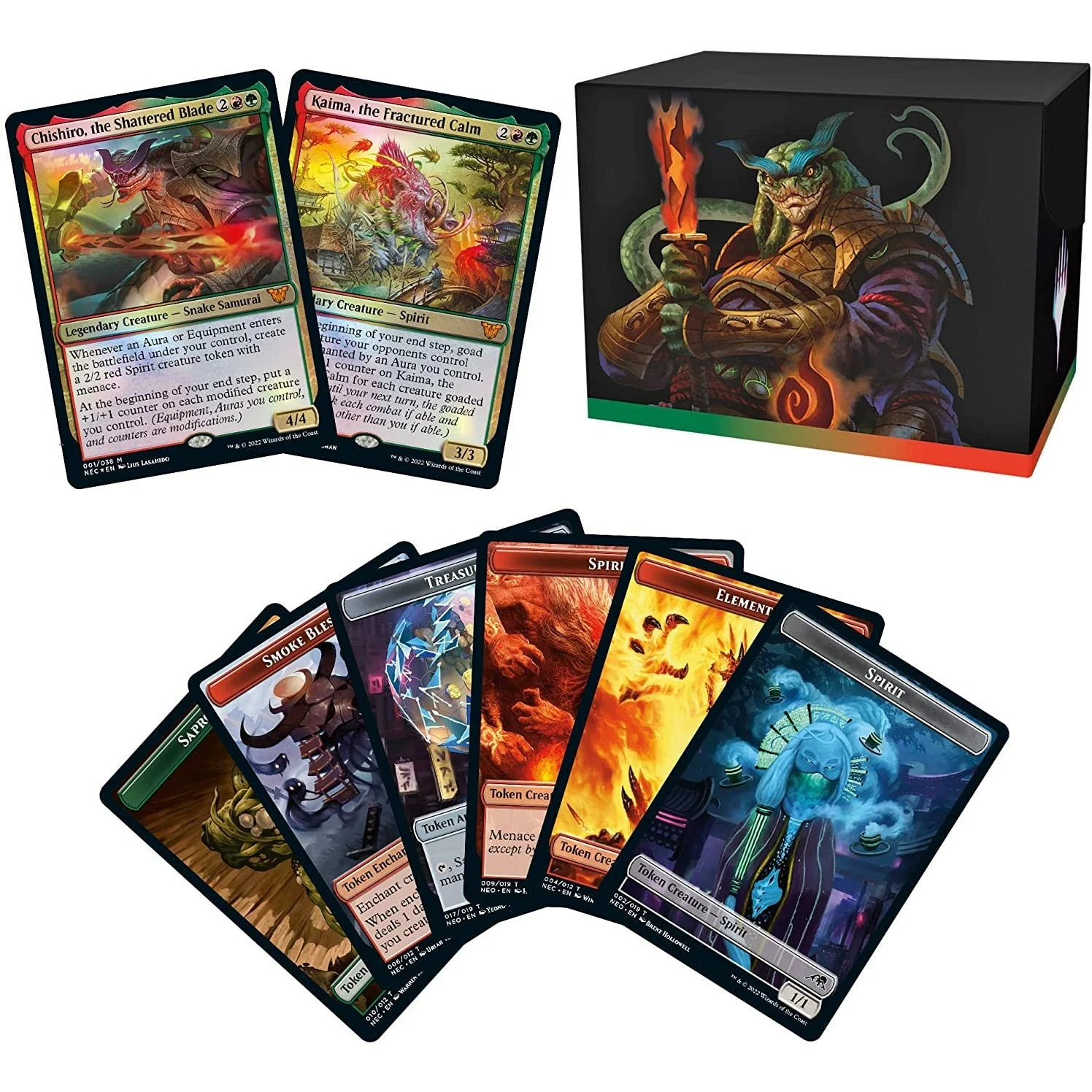Magic The Gathering MTG Kamigawa Neon Dynasty Commander Deck Upgrades Unleashed - Image 3
