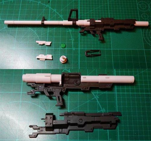 Magictoys MS Weapon set sniper rifle submachine gun for MG 1/100 Gundam. - Image 3