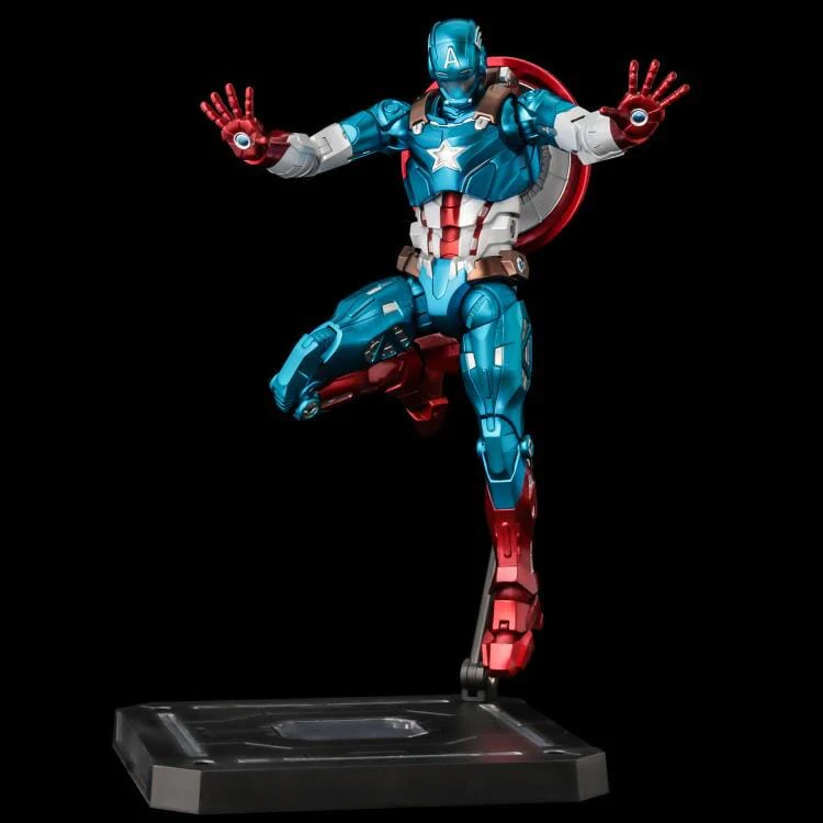Marvel Fighting Armor Captain America Figure - Image 11