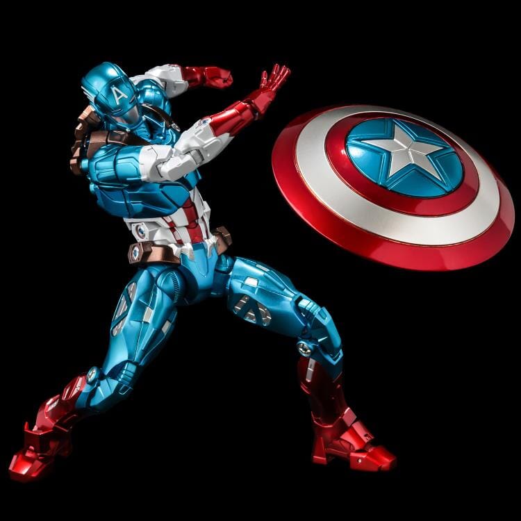 Marvel Fighting Armor Captain America Figure - Image 12