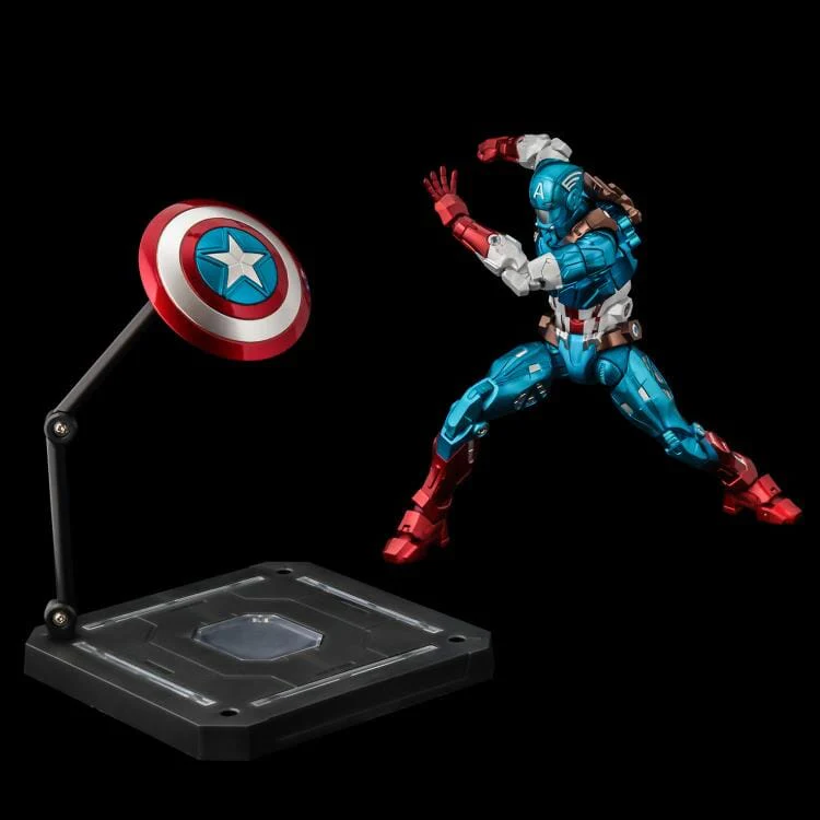 Marvel Fighting Armor Captain America Figure - Image 13