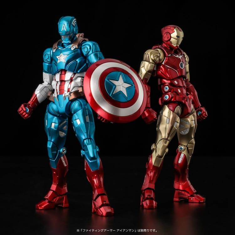 Marvel Fighting Armor Captain America Figure - Image 14